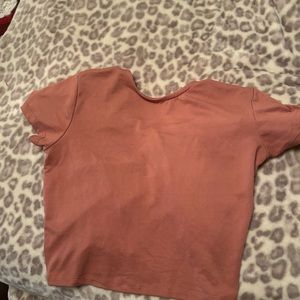 Open back crop top. Medium